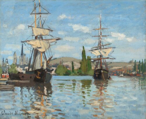 Claude Monet's 'Ships Riding on the Seine at Rouen' (1872/1873)