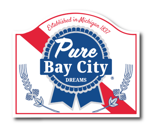 Pure Bay City PBR Logo Sticker