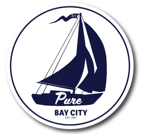 Bay City Michigan Sailboat Sticker