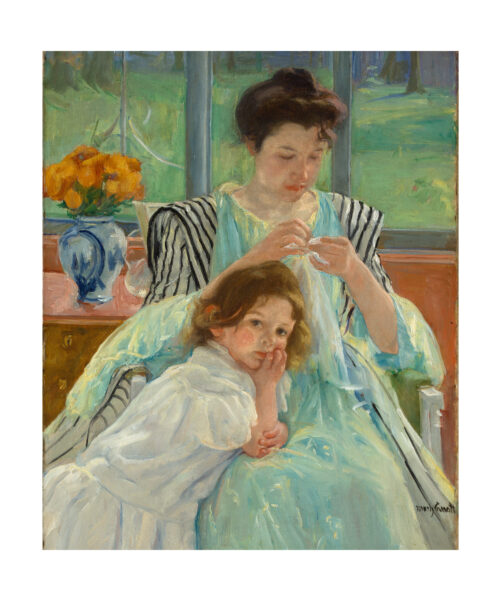 "Young Mother Sewing" Mary Cassatt (1900)